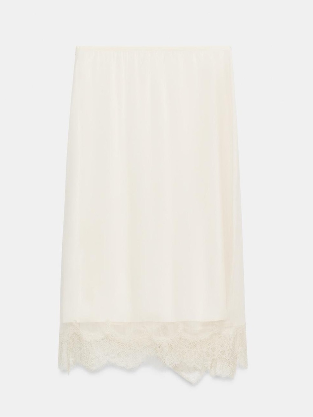 NWT Zara ZW Collection Lace Pareo Skirt Oyster-White, XS - Picture 14 of 15